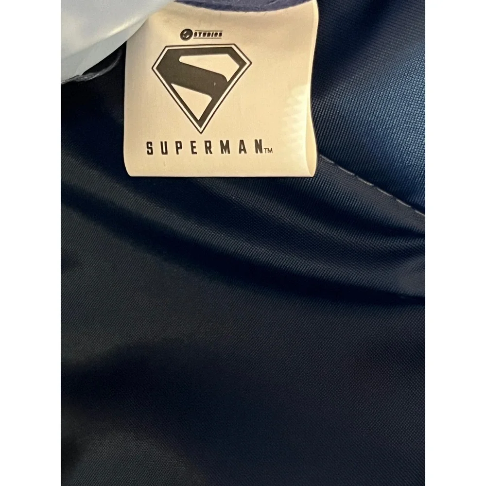 SUPERMAN Backpack Set Kids Blue 5-Piece Lunch Bag Water Bottle Pencil Case NWT